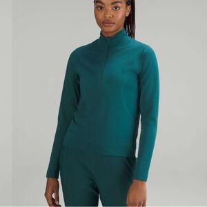 Lululemon swiftly Teal Long Sleeve half zip